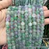 Ventas Directas de Fábrica Calcedonia Flotante de Dos Tonos Cuentas Sueltas Uva Verde Redondas Accesorios para Joyería DIY Productos Semiacabados Venta al por Mayor