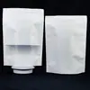Suporta impressão em uma cor Sacola Kraft Branca com Fundo Auto-sustentável e Janela Sacola para Embalagem de Alimentos com Fundo Auto-sustentável e Acabamento Fosco Sacola de Selagem