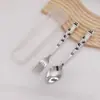 Venta al por mayor de fábrica creativa de dibujos animados para niños juego de cubiertos de tres piezas de acero inoxidable tenedor cuchillo cuchara juego de cubiertos portátil