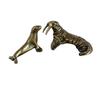 Adornos de morsa antiguos chapados en cobre macizo, creativos y de gran venta transfronteriza, ideales para sala de estar, estudio, té, mascotas, manualidades, pequeños adornos.
