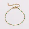 Aml Moda Más Vendido Cadena en Forma de O Multicolor Chapada en Oro de 18 Quilates Acero Inoxidable 304 Pulsera Exquisita para Mujeres