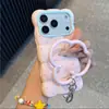 Pingente de nuvem de bolinhas, adequado para capas de celular Apple 18 Pro Max, estilo coreano, para meninas, com um design sofisticado e minimalista