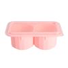Hielera de Silicona con Caja de Almacenamiento 8 Compartimentos Cuadrada Hielera Presiona Fácil de Desmoldar Molde para Hielo con Tapa Bola de Hielo Redonda de 2 Orificios