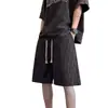 Pantalones de cuadros para hombre, nuevo estilo primavera y otoño 2026, shorts deportivos rectos holgados, pantalones deportivos casuales para hombre