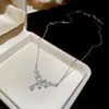 Collar de perlas estilo mariposa extraíble francés, lujo ligero, alta gama, cadena para la clavícula moderna y exquisita, accesorio de nicho suave y versátil