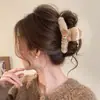 Lindo pasador de pelo de peluche de oso para mujer, pinza grande de tiburón para recogidos, adecuado para cabello grueso, pasador floral, accesorio para el cabello