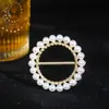 Hebilla para Dobladillo de Vestido de Mujer, Hebilla de Perla de Aleación para Bufanda, Sencilla y Elegante, Estilo de Alta Gama, Hebilla para Bufanda, Hebilla para Dobladillo