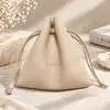 Bolsa con cordón de microfibra para guardar joyas, collares, anillos, empaque de regalo, admite LOGOTIPO personalizado
