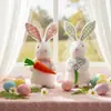 Figura de Conejo de Pascua de Pie de Nuevo Producto Transfronteriza Muñeca Linda Decoración para Fiesta Festiva Decoración del Hogar