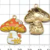 Set Mixto de 20 Colgantes de Aleación de Esmalte Coloridos de Casa de Dibujos Animados y Champiñón Accesorios para Pulsera, Collar, Joyería DIY