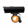 Conjunto de Faróis Farol de Bicicleta Liga de Alumínio Passeio Noturno Longa Duração da Bateria USB Farol para Ciclismo de Estrada Equipamento de Ciclismo