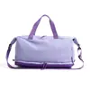 Bolsa deportiva y de fitness resistente al agua, versátil y elegante, bolsa de viaje expandible con separación de compartimentos secos y húmedos, compartimento para zapatos, bolsa de natación, artículo de regalo
