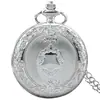 Relógio de Bolso Quartz Steampunk Retro com Números Romanos, Caixa Multicolorida, Pingente de Colar, Relógio de Bolso Masculino