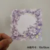 10x cartão quadrado de 10cm cartão de verso material diy acessórios embalagem display cartão de papelão ao vivo cartão cartão verso
