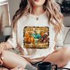 Manga Corta Estampado 90S Popular Mujer Nueva Moda Hueco