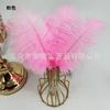 Plumas de avestruz de color, 20-25 cm, disponibles en stock, accesorios para el cabello DIY, venta al por mayor, decoración de plumas, directo de fábrica.