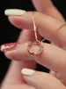 Collar de Estrella y Luna para Niñas Lujo Ligero Nicho Diseño de Alto Nivel Cadena para Clavícula de Luna Regalo para Novia