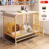 Jaula para Gatos No Ocupa Espacio Especial para Gatos Hogar Interior Nido para Gatos Casa para Gatos con Inodoro Integrado Espacio Libre Súper Grande