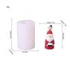 Mini Lindo Gato de Navidad Decoración de Pastel Adornos Molde de Silicona Papá Noel Regalo Película Pellizcable