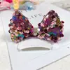Pinza para el Cabello de Sirena con Lentejuelas Ji Estéreo Infantil con Lazo Producto de Celebridad de Internet Puesto Callejero Tocado Luminoso Accesorios para el Cabello de Niñas