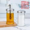 Botella Grande de Vidrio para Condimentos con Tapa para Uso Doméstico, Botella para Pimienta, Sal, Comino, Tarro Dispensador de Sésamo para Cocina, Botella para Aceite con Boquilla Puntiaguda