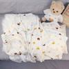 Pijama nuevo de algodón nube de tres piezas estudiante dulce lindo cachorro oso estudiante ropa para el hogar traje cárdigan