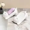 Saboneteira Drenante de Gato Criativa Fofa Suporte para Sabonete de Banheiro Prateleira de Armazenamento Saboneteira para Lavatório de Banheiro