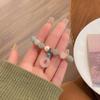 Pulsera de Cristal Rosa Dulce y Fresca Estilo Hada con Hebilla de la Paz, Pulsera de la Amistad para Estudiante con Elementos de Estilo Nacional