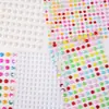 Novos adesivos infantis desenho animado sobrancelha Adesivos de Diamante diário de bordo Gema de Diamante Cristal adesivo semicírculo Pérola adesivos autoadesivos