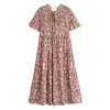 Ins estilo europeo y americano transfronterizo 2026 nueva moda elegante ropa de mujer para ir al trabajo, casual y de vacaciones vestido bohemio
