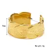 Estilo INS transfronterizo lujo ligero alta calidad variedad anillo abierto de acero de titanio femenino nicho temperamento anillo chapado en oro ajustable