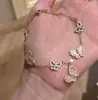 Borboleta Nuvem Sonho RasoSweet Borboleta Flamejante Pulseira para Mulheres Exquisita Suave Luxo Leve Simples Versátil Joia de Mão