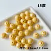 Contas Pequenas Redondas Banhadas 10mm Contas para DIY Acessórios Brilhantes Feitos à Mão Material para Contas Brincos Pulseira Colar Joias