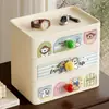 Adornos Decorativos para Entrada, Caja de Almacenamiento de Llaves de Escritorio de Múltiples Niveles, Estante de Almacenamiento Misceláneo Doméstico Multifuncional Tipo Cajón
