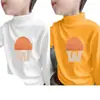 Y2324 # Camiseta Base Masculina para Outono e Inverno, Roupa Térmica Infantil, Gola Semi-Alta, Veludo Alemão Espessado, Tendência para Meninos.