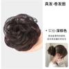 Cabelo Real Rabo de Cavalo Baixo Peruca Faixa de Cabelo Coque Saco de Cabelo Peruca Estilo Antigo Saco de Peruca Botão de Flor Cabelo Humano Completo Faixa de Cabelo Fofa