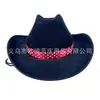 Decoração Vermelha de Amor Chapéu de Cowboy Chapéu de Ano Novo Adereços de Dia dos Namorados Performance de Palco Festa de Ano Novo Foto de Casal