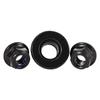Tuerca de seguridad autoblocante con brida de acero inoxidable 304 negra, tornillo con tapa autoblocante de nylon, tapa de nylon acolchada negra con zinc