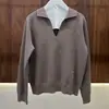 BORBOTIE Ropa de punto para mujer 2026 Primavera y Otoño Nuevo Estilo LP Old Money Casual Hilo de algodón Cuello camisero Manga larga Camisa polo