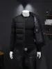 Invierno Europeo Nueva Chaqueta de Plumón Flocado para Hombre Slim Tendencia Marca Abrigo Casual Tallas Grandes Chaqueta de Béisbol para Hombre Tendencia