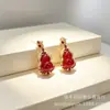 Pingente de Calcedônia Natural em Forma de Cuia com Cravação Completa de Diamante, Ornamento Estilo Cuia da Fortuna e da Paz, Novo Pingente de Colar Feminino Estilo Chinês