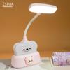 Lámpara de escritorio LED plegable para aprendizaje y lectura, regalo de actividad, con diseño de dibujos animados, carga USB, protección ocular, para estudiantes y niños, lámpara de noche