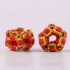 Pulsera de Nudo de Flor de Durazno Tejida a Mano con Cuentas Espaciadoras de 3 mm Accesorios DIY Cuerda para Colgante Collar Accesorios de Joyería