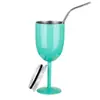 Popular de Gran Venta Copa de 15 oz Creativa Cáscara de Huevo Exportación de Gran Venta Acero Inoxidable Copa Alta de Fondo Redondo en Forma de U para Vino Tinto