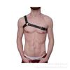 Correa sexy de cuero PU para hombre europeo y americano, ropa de actuación de baile de tubo de acero para club nocturno, coqueteo, un hombro, correa de pecho