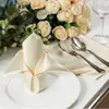 Servilleta de Tela Satinada, Decoración de Mesa Lujosa, Boda, Venta al por Mayor Transfronteriza, Servilleta Específica para Hotel, Navidad