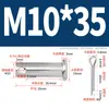 Pasador de Acero Inoxidable 304 con Cabeza Plana y Agujero, Pasador Cilíndrico, Pasador de Posicionamiento Cilíndrico Gb882 con Juego de Pasador de Chaveta