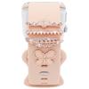 Adecuado para correa de silicona de reloj inteligente Apple, anillo decorativo, correa con hebilla de mariposa, decoración de correa, nuevo anillo decorativo