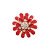 Anel Flor Margarida com Gotejamento de Óleo Estilo Retrô Europa e Estados Unidos Transfronteiriço Nova Tendência de Temperamento Anel Ajustável com Abertura de Diamante