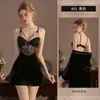 Pijama de Mujer Xianyi, Conjunto de Dos Piezas de Ropa de Casa Sexy con Tirantes de Terciopelo para Otoño e Invierno, con Almohadillas en el Pecho 801